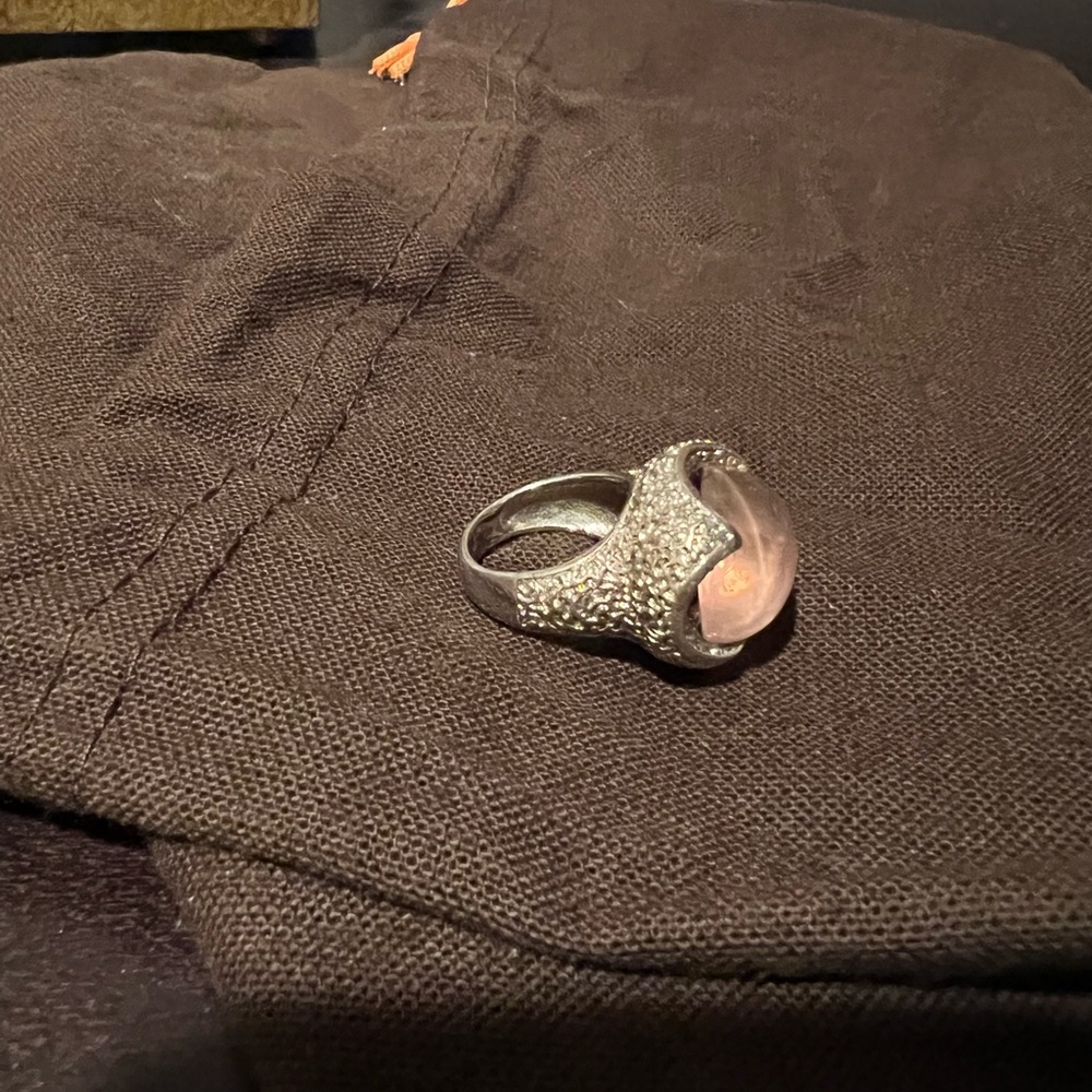 Light Pink Statement Ring - image 1